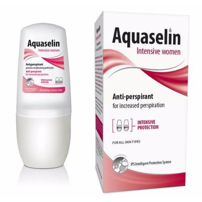 Lăn khử mùi Áquaselin dành cho nữ, dùng cho vùng nách đổ mồ hôi nhiều, có dán tem chống hàng giả nhập khẩu
