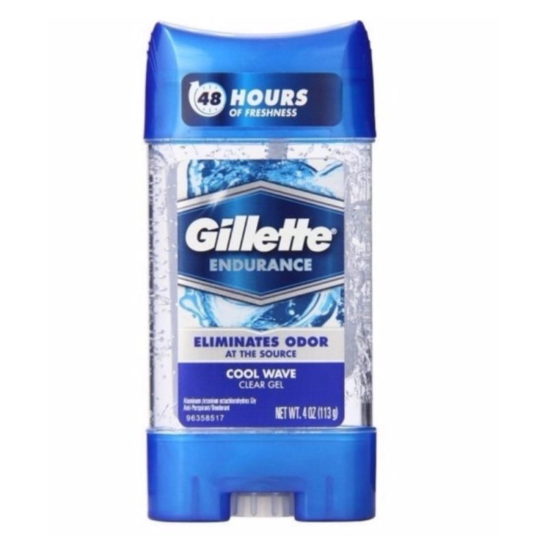 Lăn khử mùi nam Gillette Endurance Clear Gel Cool Wave 107g cao cấp