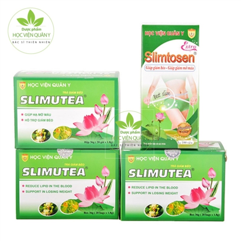Liệu trình giảm cân 1 Slimtosen Extra + 3 Trà Slimutea từ HVQY