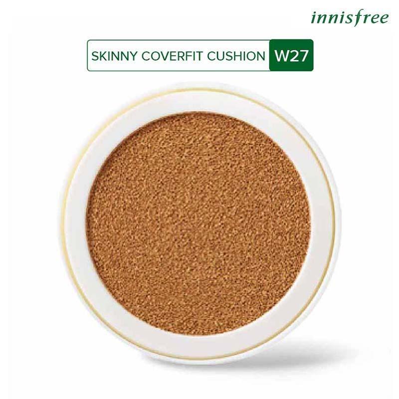 Lõi phấn nền che phủ mỏng nhẹ Innisfree Skinny Coverfit Cushion W27 SPF34 PA++ 14g
