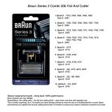 MÀNG LƯỠI DAO MÁY CẠO RÂU BRAUN SERIES 3 30B ( series 4000/ 7000)