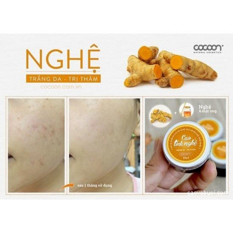 Mặt nạ thiên nhiên cao tinh nghệ Cocoon trị mụn, dưỡng da, se lỗ chân lông 30ml