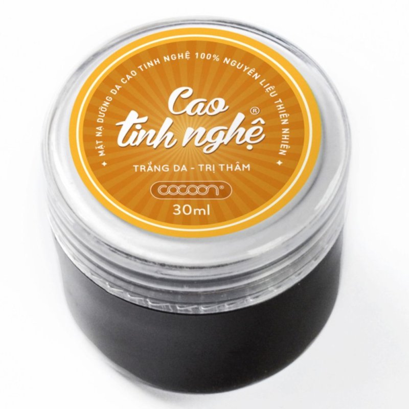 Mặt nạ thiên nhiên Cao Tinh Nghệ Cocoon trị thâm, trắng da 30ml