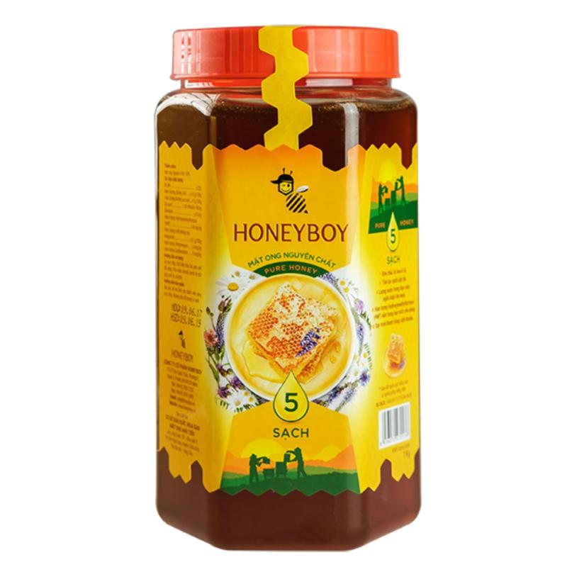 Mật Ong Thiên Nhiên 5 Sạch Honeyboy 1kg nhập khẩu