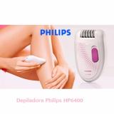 Máy cạo lông Satinelle Philips HP6400 (Trắng phối hồng) - Hàng nhập khẩu