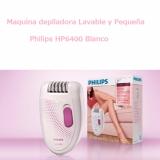 Máy cạo lông Satinelle Philips HP6400 (Trắng phối hồng) - Hàng nhập khẩu