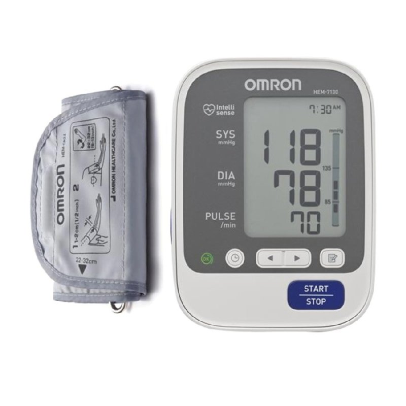 Máy đo huyếp áp bắp tay Omron HEM-7130 (Trắng)