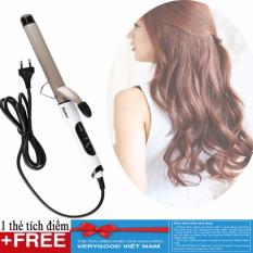 Máy làm xoăn tạo sóng 4 mức chỉnh nhiệt Kemei 1001A + Tặng kèm thẻ tích điểm Verygood