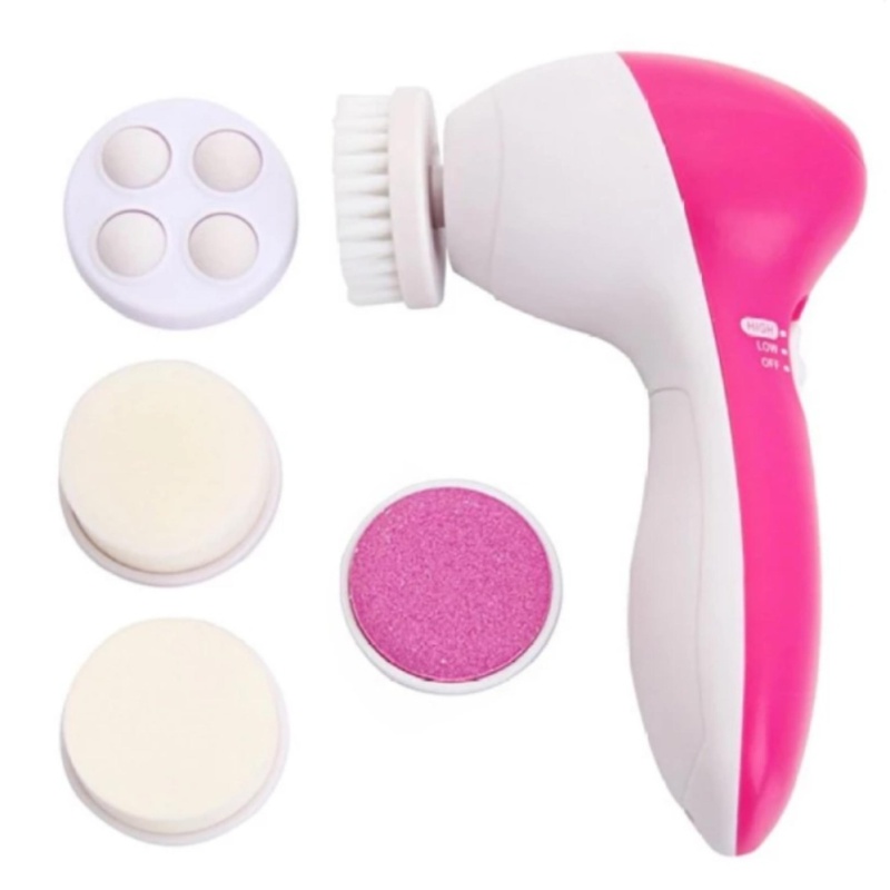 Máy massage mặt 5 đầu (Hồng)
