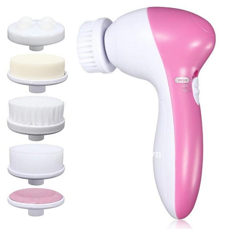 Máy massage mặt mini 5 trong 1 , may rua mat - Máy massage mặt đa năng 5 trong 1 cao cấp-Massage thư giãn-Giảm ngay 50% khi mua online