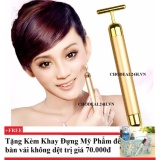 [HCM]Máy massage mặt mini energy beauty bar +Tặng kèm khay đựng mỹ phẩm để bàn