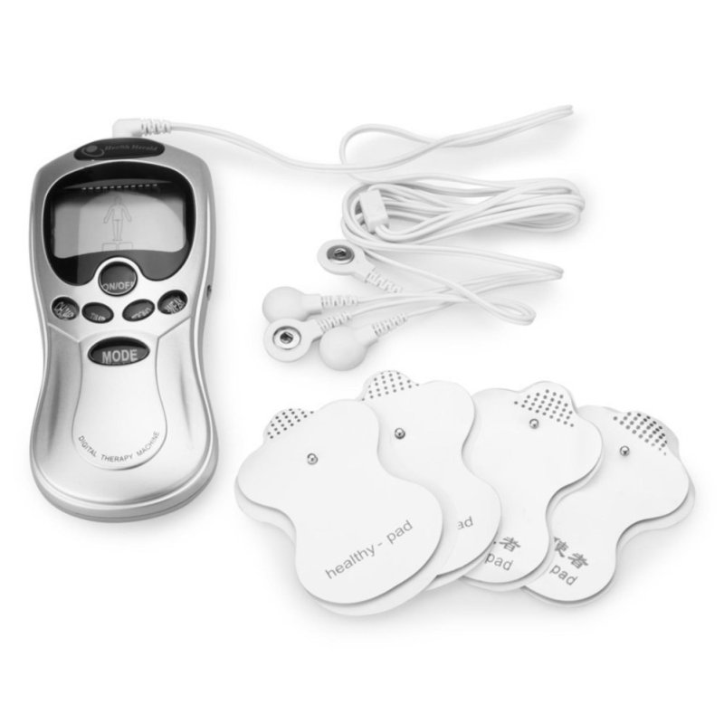 Máy massage trị liệu 4 miếng dán kèm sách hướng dẫn (Đen)