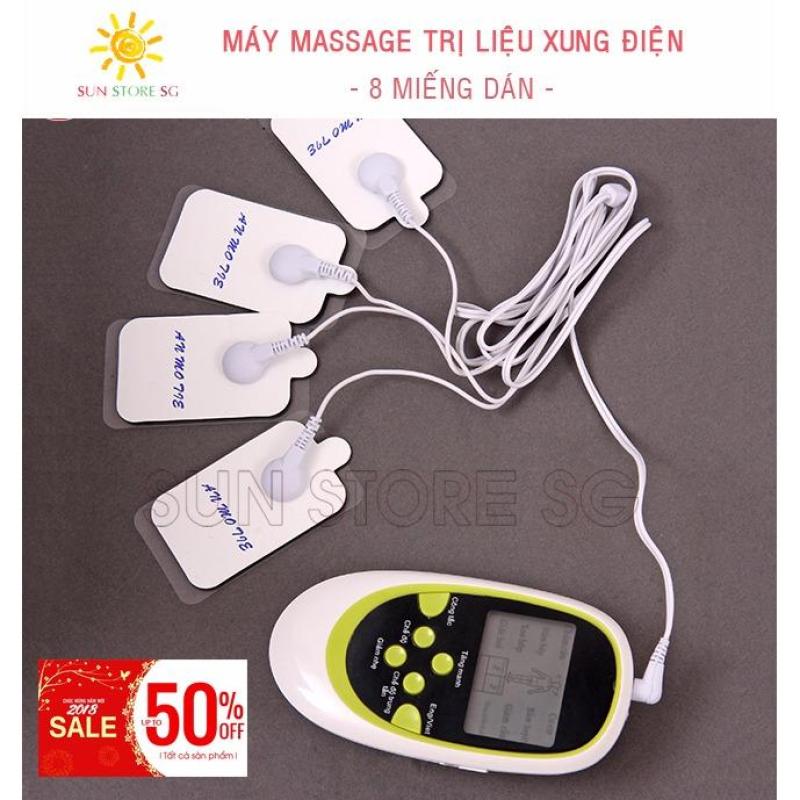 May Mat Xa Xung Dien - Máy Massage trị liệu xung điện 8 miếng dán Cao Cấp - Bảo hành 1 đổi 1 bởi SUN STORE SG