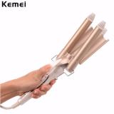 Máy uốn tóc 3 trục cao cấp Kemei 1010 VVN1340