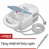 Máy xông mũi hộng khí dung COMPMIST (Trắng) + Tặng nhiệt kế thủy ngân