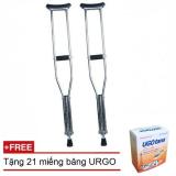 Nạng inox + Tặng 21 miếng băng ỦRGO