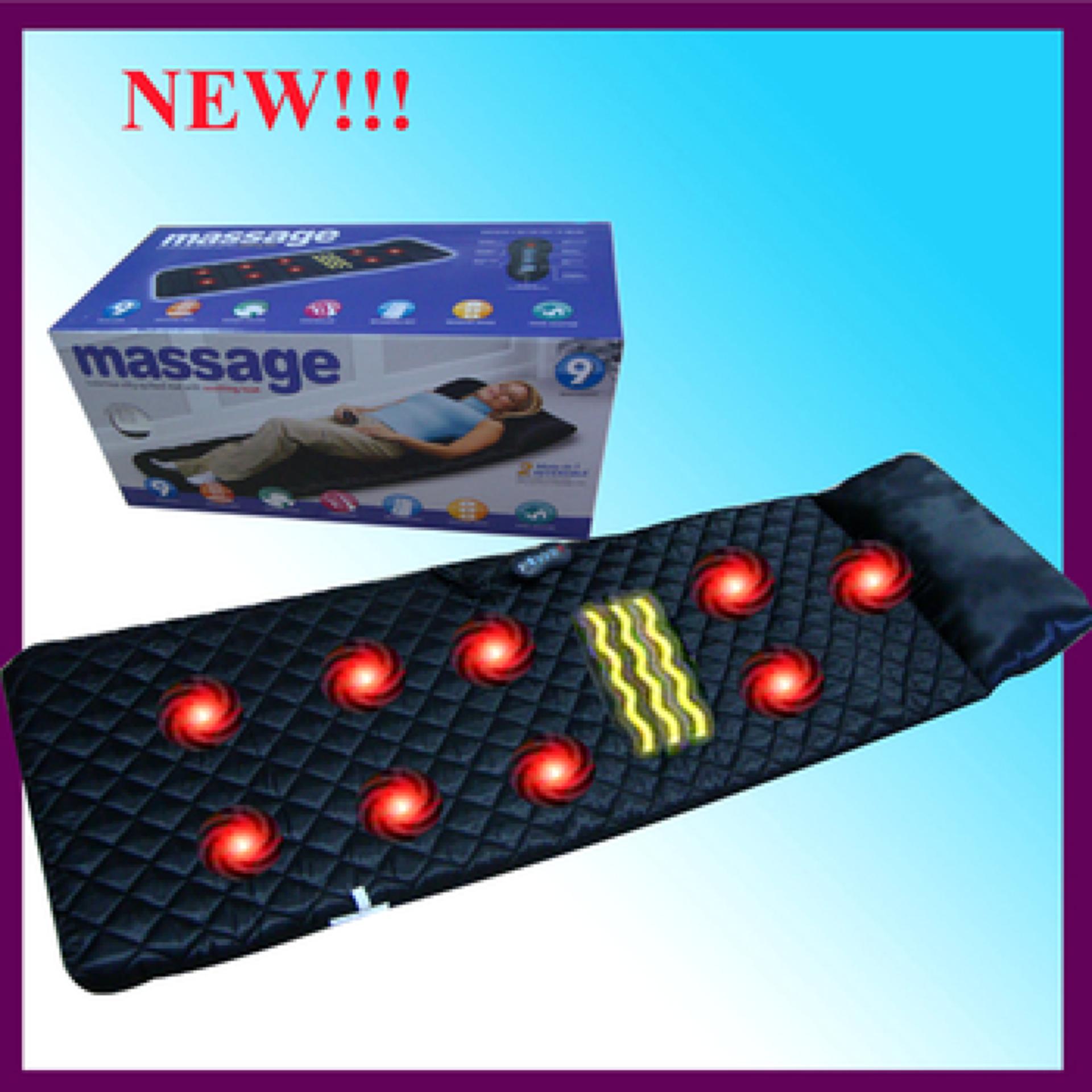 Đệm massage lưng toàn thân cao cấp 9 điểm 4 vùng massage - NỆM MASSAGE TOÀN THÂN - Đệm ghế matxa toàn thân - Đệm ghế massage toàn thân Tmark