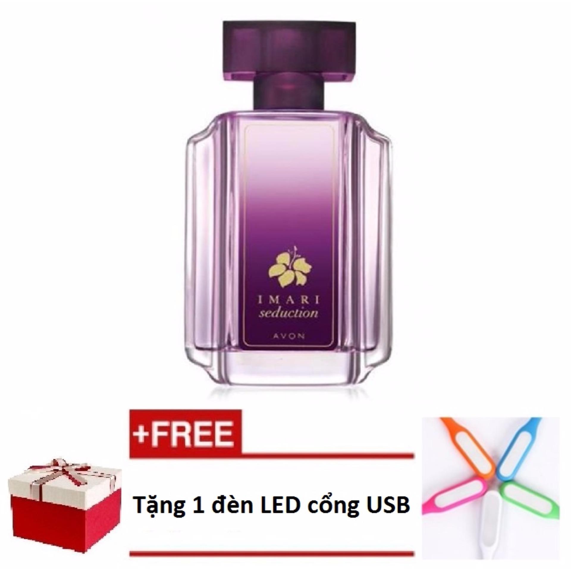 Nước Hoa Avon Imari Seduction 50ml (Tím) + Tặng 1 Đèn Led Cổng Usb