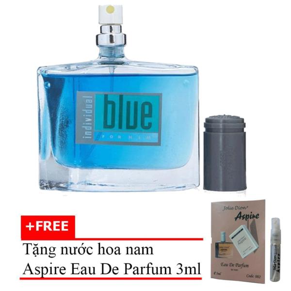 Nước Hoa Nam Cá Tính Jolie Dion Blue For Him Eau De Parfum 60ml + Tặng Nước Hoa Nam Aspire Eau De Toilette 3ml