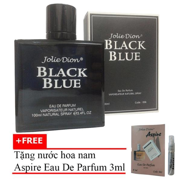 Nước hoa nam Jolie Dion Black Blue Eau de parfum 100ml + Tặng Nước hoa nam Aspire eau de toilette 3ml
