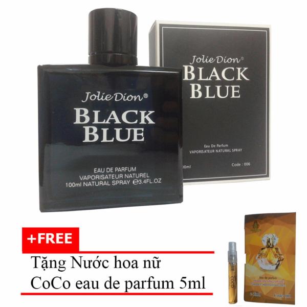 Nước hoa nam Jolie Dion Black Blue Eau de parfum 100ml + Tặng Nước hoa nữ CoCo eau de parfum 5ml
