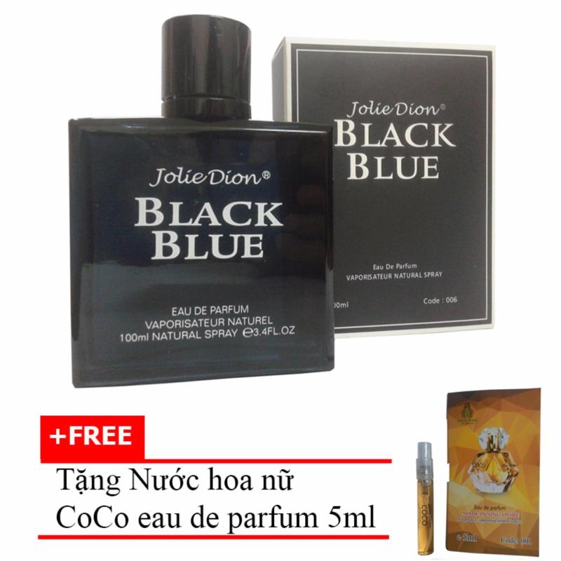 Nước hoa nam Jolie Dion Black Blue Eau de parfum 100ml + Tặng Nước hoa nữ CoCo eau de parfum 5ml