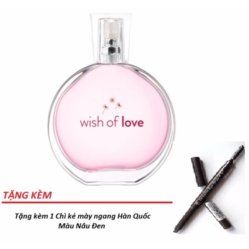 Nước hoa nữ AVON Wish of Love 50ml + Tặng 1 Chì Kẻ mày ngang Hàn Quốc màu Nâu Đen