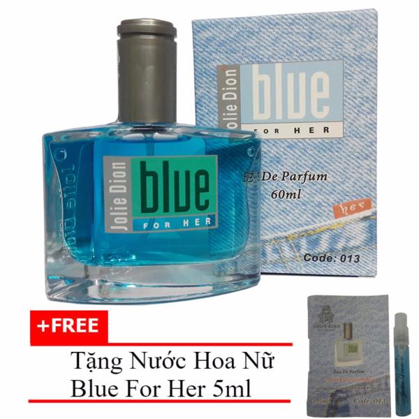 Nước hoa nữ Jolie Dion Blue For her eau de parfum 60ml + Tặng Nước hoa nữ Blue For Her eau de parfum 5ml