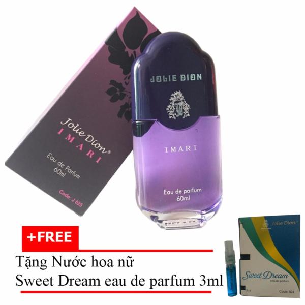 Nước hoa nữ Jolie Dion Imari Eau de Parfum 60ml + Tặng Nước hoa nữ Sweet Dream eau de parfum 3ml