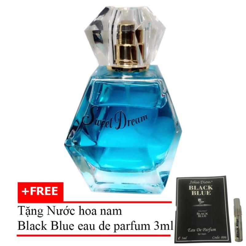 Nước hoa nữ Jolie Dion Sweet dream Eau de Parfum 60ml + Tặng Nước hoa nam Black Blue eau de parfum 3ml