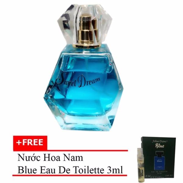 Nước hoa nữ Jolie Dion Sweet dream Eau de Parfum 60ml + Tặng nước hoa nam Blue eau de toilette 3ml
