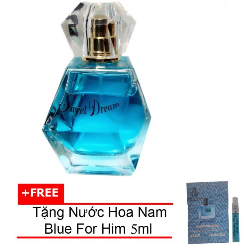 Nước hoa nữ Jolie Dion Sweet dream Eau de Parfum 60ml + Tặng Nước hoa nam Blue For Him eau de parfum 5ml