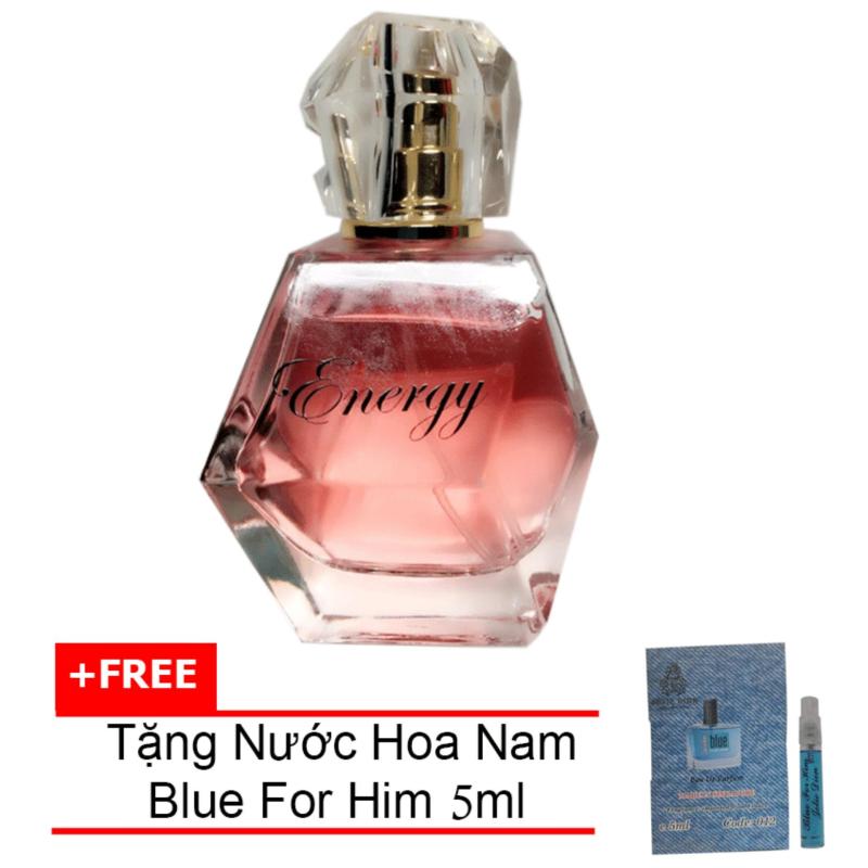Nước hoa nữ nồng ấm quyến rũ Energy eau de parfum 60ml + Tặng Nước hoa nam Blue For Him eau de parfum 5ml