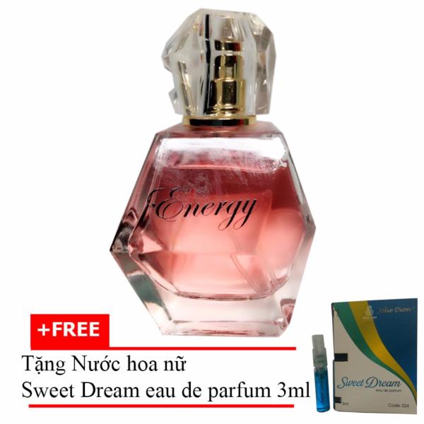 Nước hoa nữ nồng ấm quyến rũ Energy eau de parfum 60ml + Tặng Nước hoa nữ Sweet Dream eau de parfum 3ml