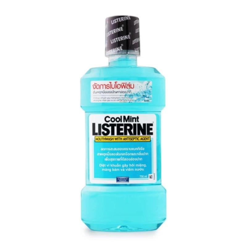 NƯỚC SÚC MIỆNG LISTERINE COOL MINT HƯƠNG BẠC HÀ - THÁI LAN 750ML