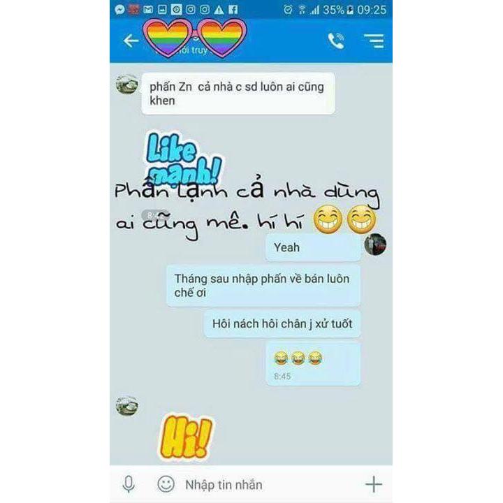 Phấn lạnh khữ mùi cơ thể ZN ngăn mùi cơ thể