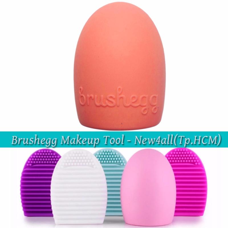 Quả trứng vệ sinh cọ trang điểm Brushegg Cosmetic - Brush Cleaning cọ trang điểm (Hồng) nhập khẩu