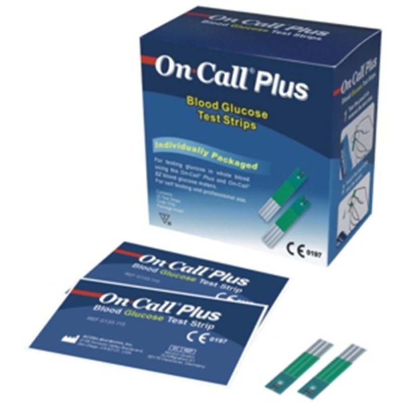 Que thử đường huyết Acon On call Plus 25 que (Xanh trắng)