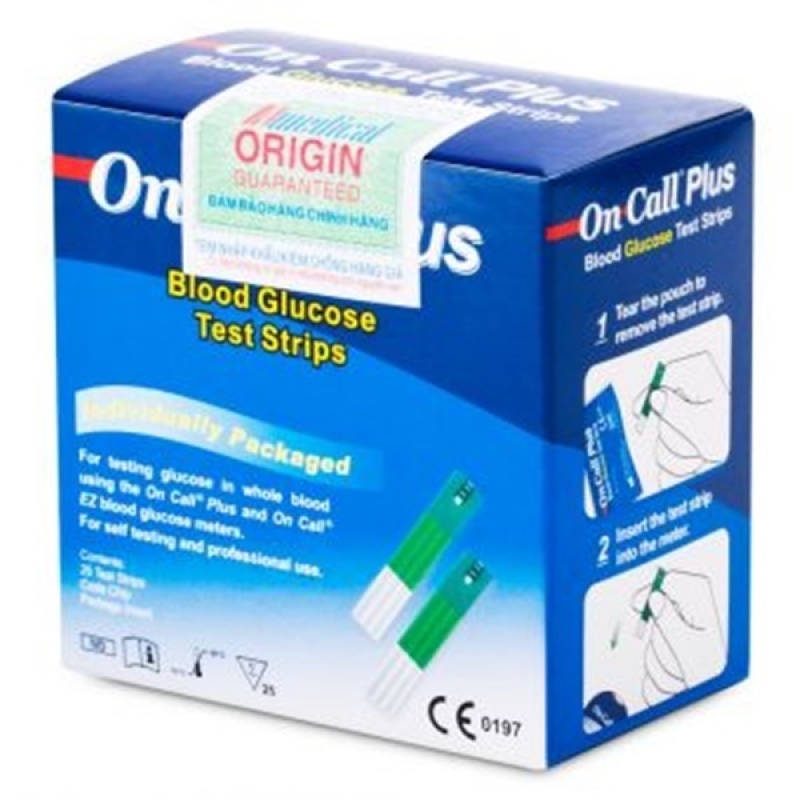 Que thử đường huyết Acon On-Call Plus Blood Glucose Test Strips