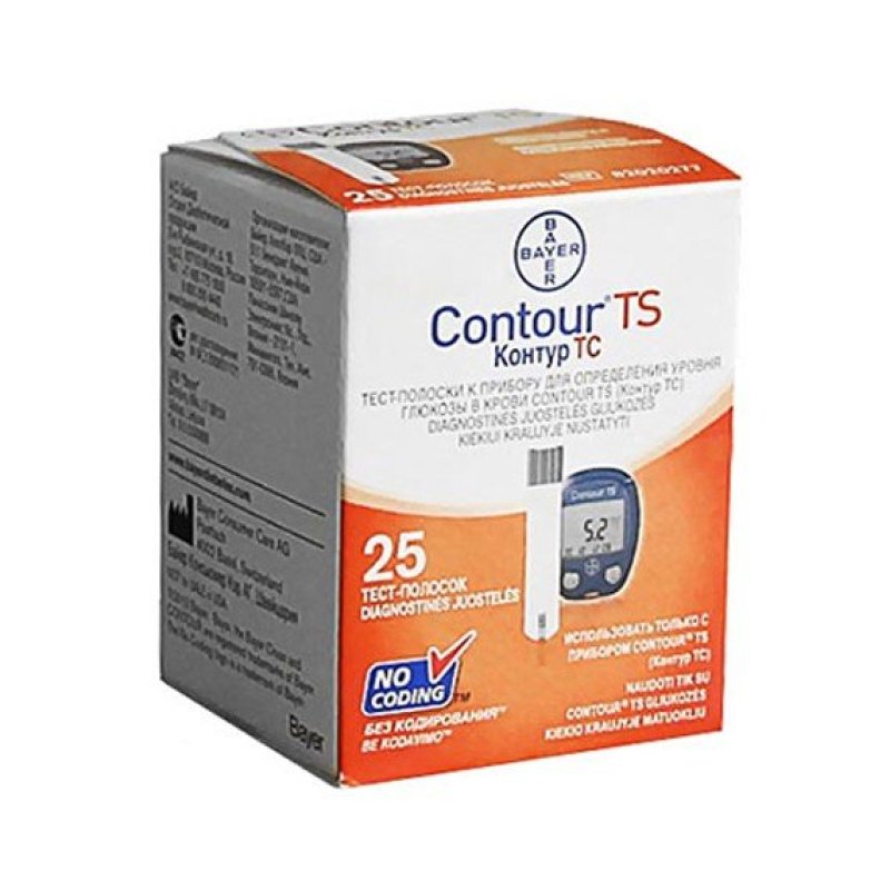 Que thử đường huyết BAYER Contour TS 25 que nhập khẩu
