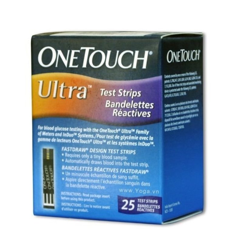 Que thử đường huyết One Touch Ultra 25 que nhập khẩu
