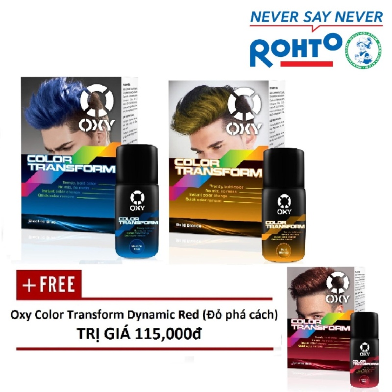 Sành điệu mùa lễ hội (2 Oxy Color Transform Blue & Blonde) (+ Tặng 1 Oxy Color Transform Red) nhập khẩu