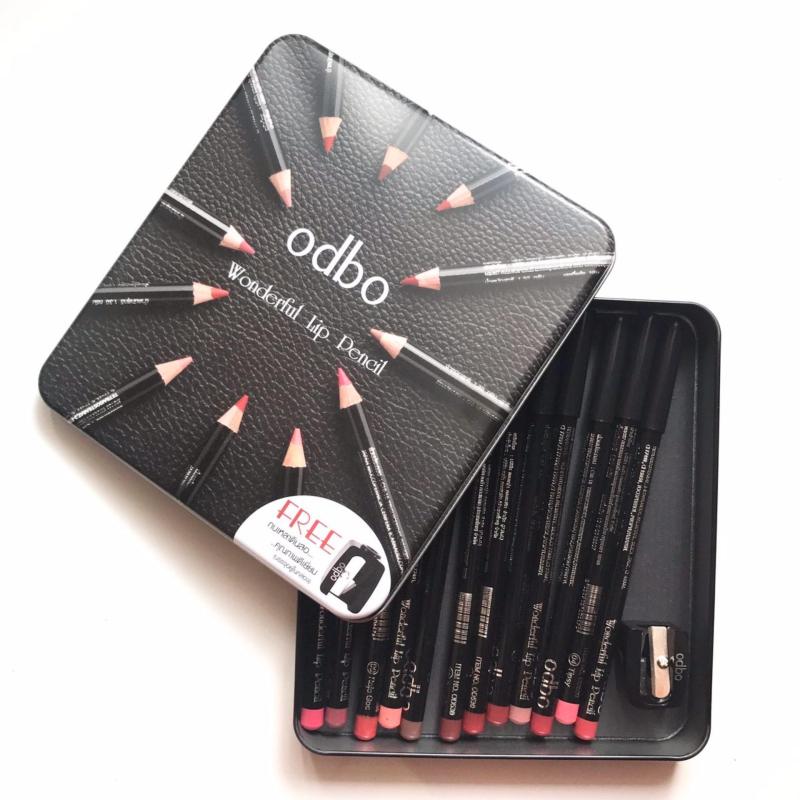 Set 12 Cây Chì Môi ODBO Wonderful Lip Pencil tặng kèm đồ chuốt