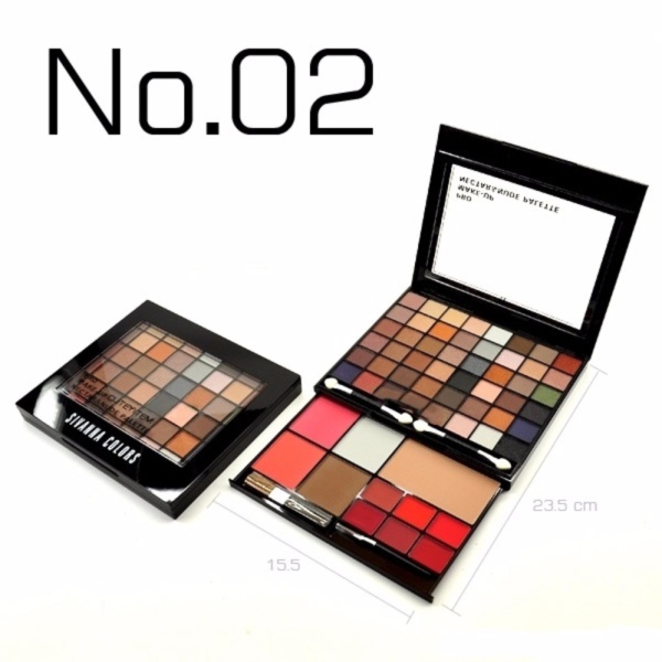 Set trang điểm đa năng 2 tầng Sivanna Colors Pro Make Up Nectar & Nude Palette #No2 nhập khẩu
