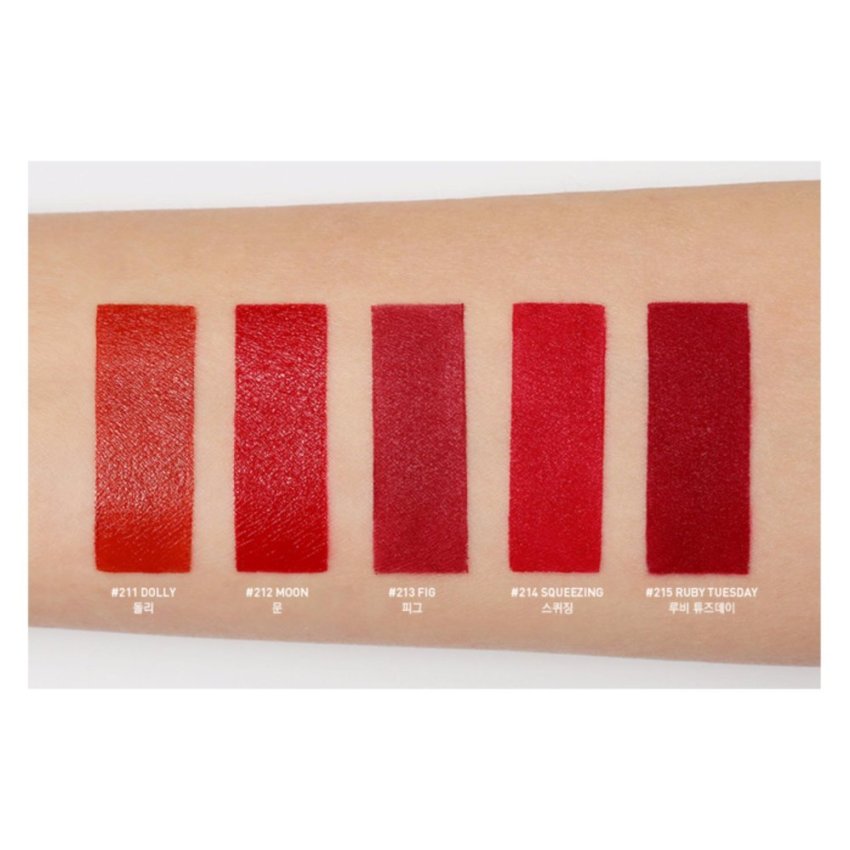 Son 3CE Red Recipe Màu 211 Dolly đỏ satin ( Phiên Bản Valentine Năm Nay)
