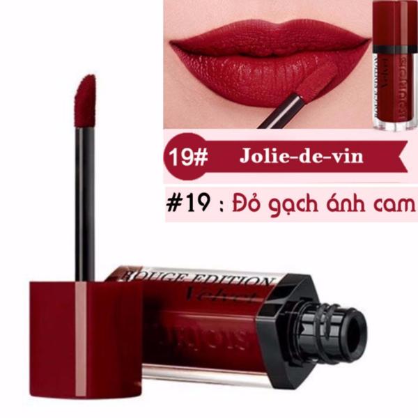 Son Bourjois Rouge Edition Velvet 7.7ml màu 19 - Jolie de vin - Màu đỏ gạch ánh cam