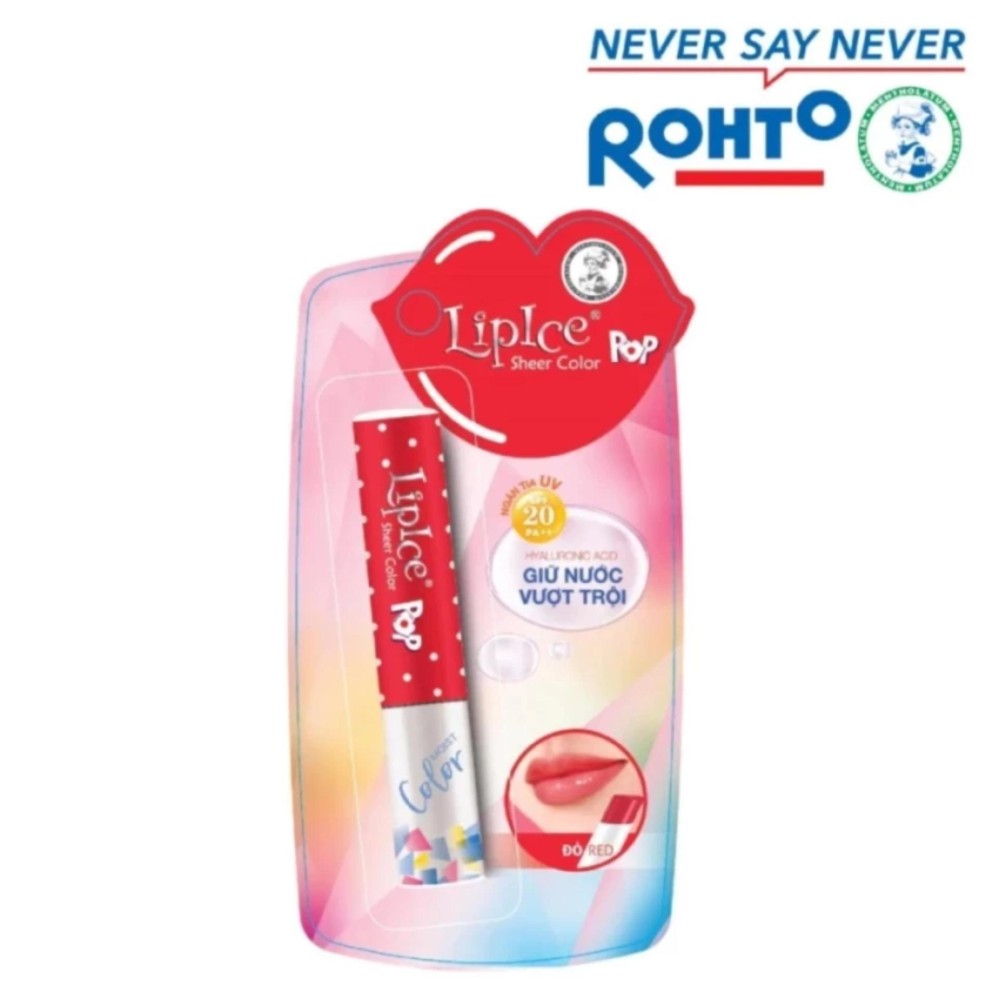 Son dưỡng LipIce Sheer Color Pop 2.4g (Đỏ mọng)