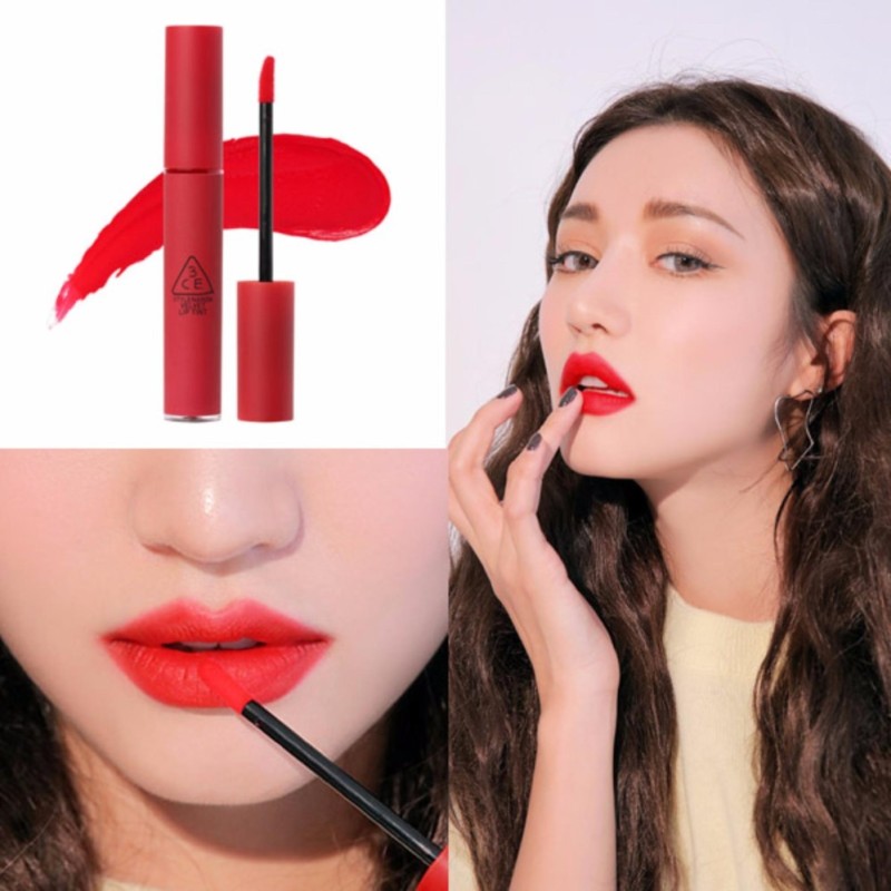 Son kem lì 3CE Velvet Lip Tint #Best Ever - Tone đỏ thuần