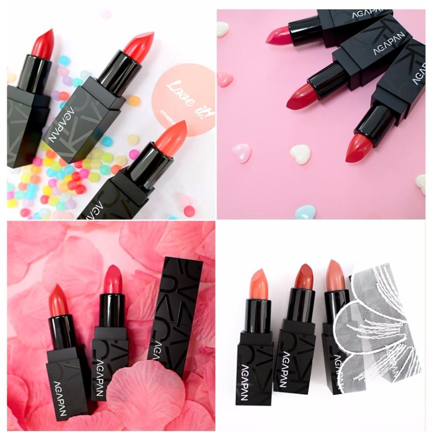 Son thỏi lì AGAPAN Pit A Pat Matte Lipstick 3.5g #01 - I (Đỏ cam)