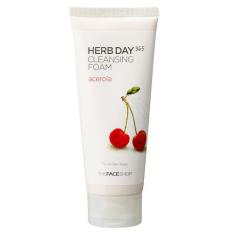 THEFACESHOP - Sữa Rửa Mặt Làm Sáng Da Herb Day 365 Cleansing Foam Acerola 170ML